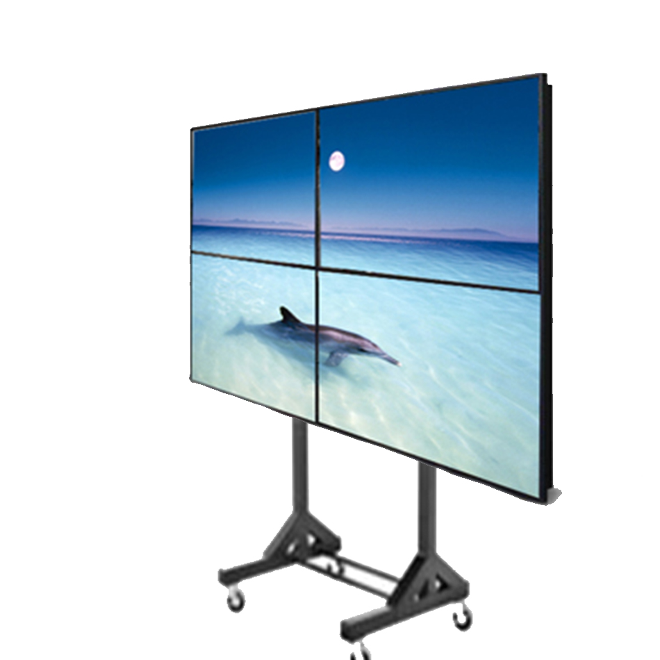Soporte pedestal con ruedas para 4 monitores Soporte pedestal con ruedas para 4 monitores